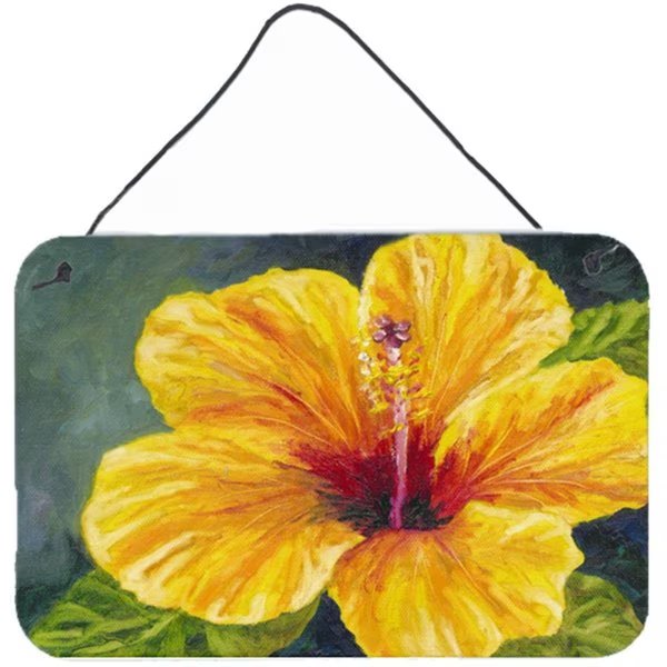Yellow Hibiscus by Malenda Trick Wall or Door Hanging Prints, Carolines Treasures, Mfr#: TMTR0321DS812